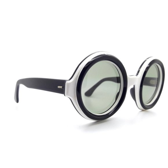 Vintage 70s Sunglasses MonoChrome Hockney Hand Made in France New Old Stock Sun main image 8